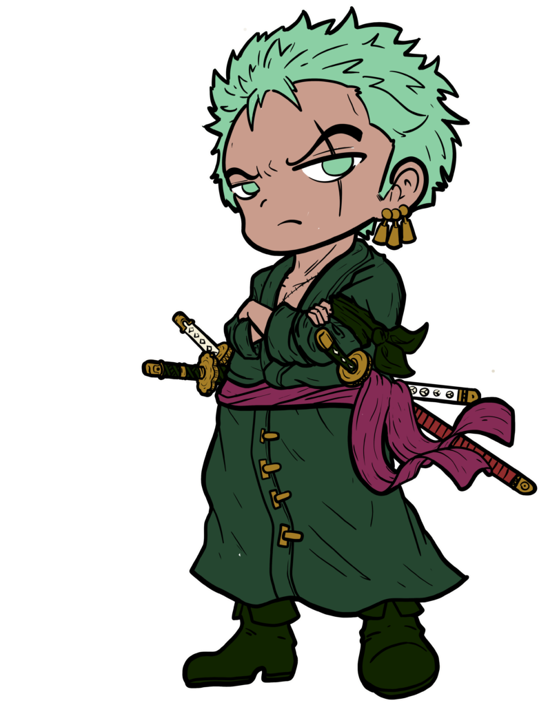 zorro chibi flat